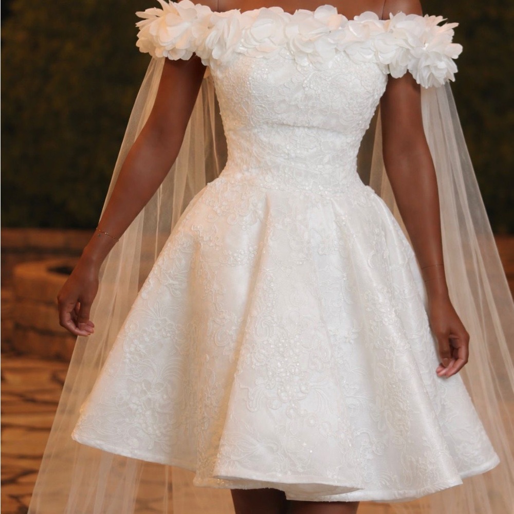 Elegant White Off-Shoulder Dress